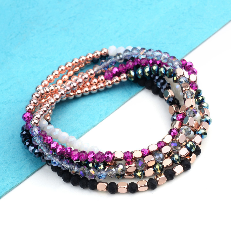 Mode Bloc De Couleur Arylique Cristal Artificiel De Gros Bracelets display picture 7