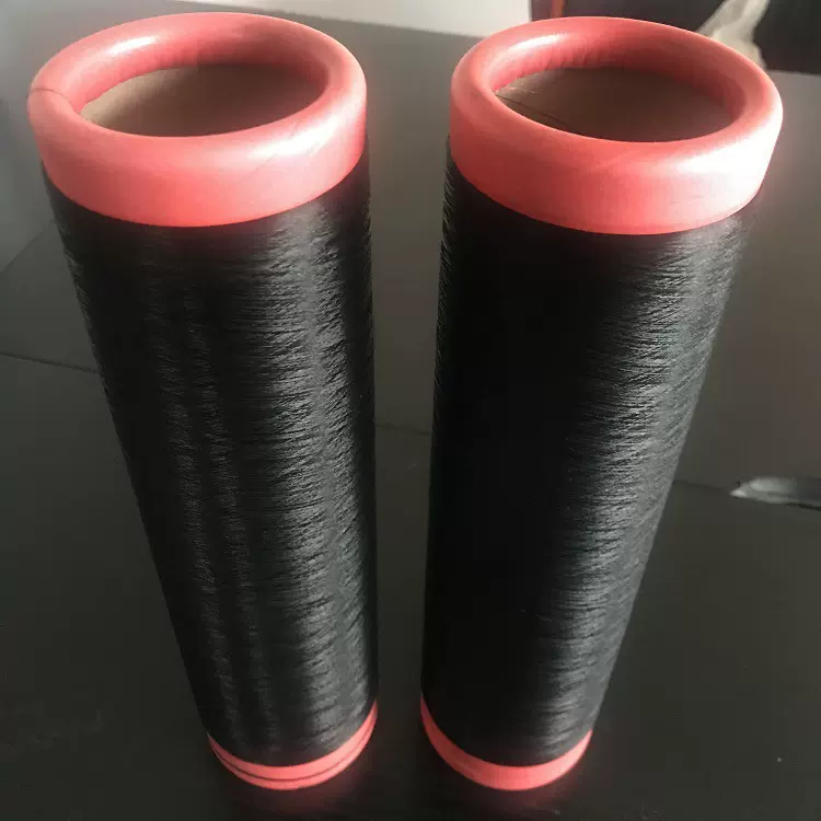 涤纶DTY导电长丝95D低弹丝 导电纤维有机碳纤维针织机织高强度