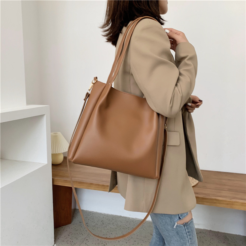 Textured large-capacity bag women's bag...