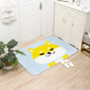 The carpet door is padded with the door to enter the bedroom cartoon -to -door cushion door non -skid home toilet toilet bathroom absorption foot cushion