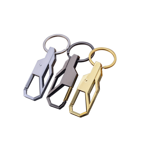 High-end men's car metal keychain, personalized and creative pendant, event gift waist buckle, can be engraved with laser LOGO