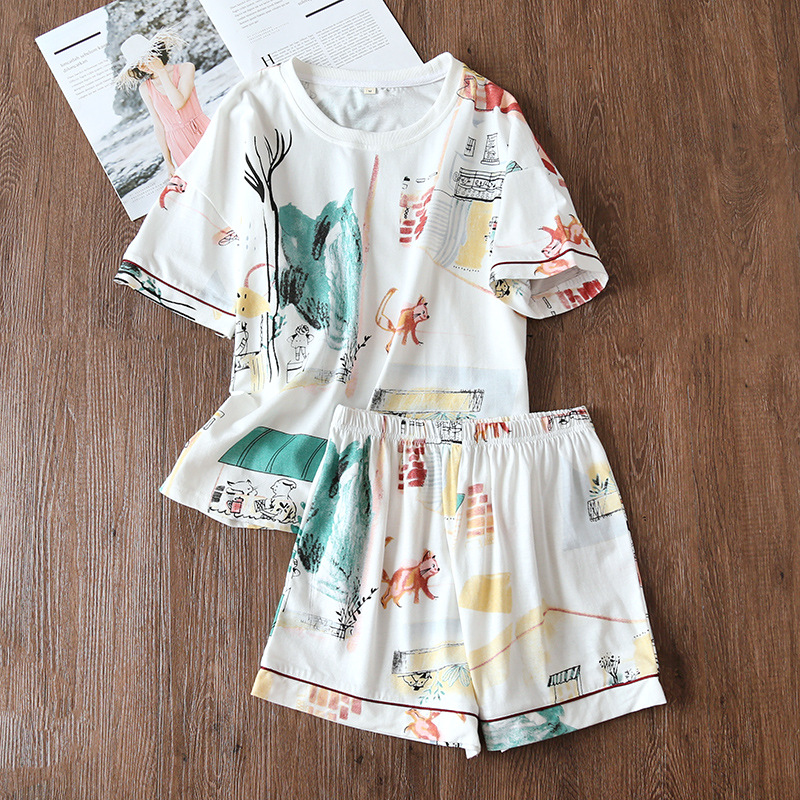 S生活水墨画半袖半ズボン