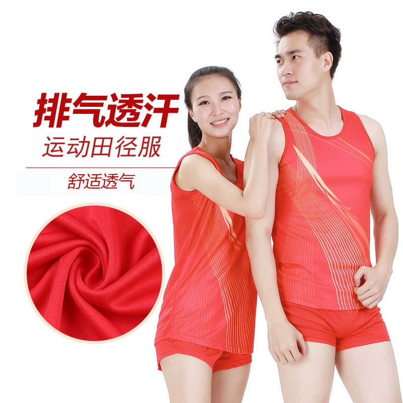 Дышащий спортивный костюм летний фитнес пара носить спортивный костюм бег тренировки спортивные соревнования одежда оптом