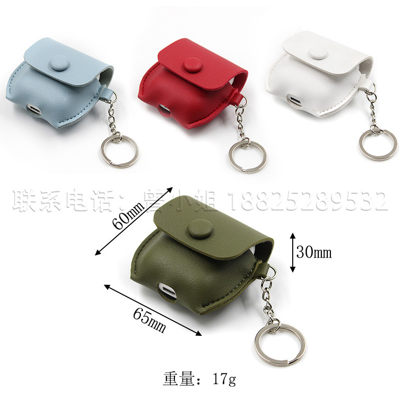 工厂定制PU皮Pro无线蓝牙1/2代耳机包 印刷logo皮革蓝牙耳机包