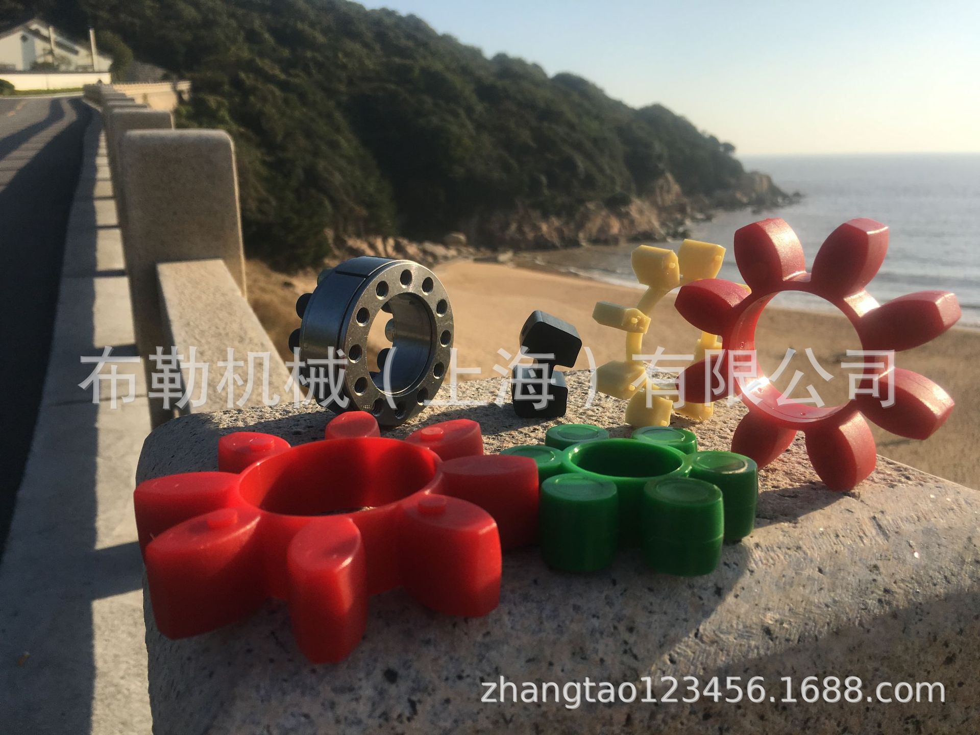 梅花联轴器弹性体ROPLEX缓冲垫CJ42减震胶圈/软连结对轮圈红色GR