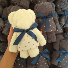 棉质小熊造型毛巾赠礼品喜铺婚庆生典礼物伴手礼盒装婚庆伴手礼