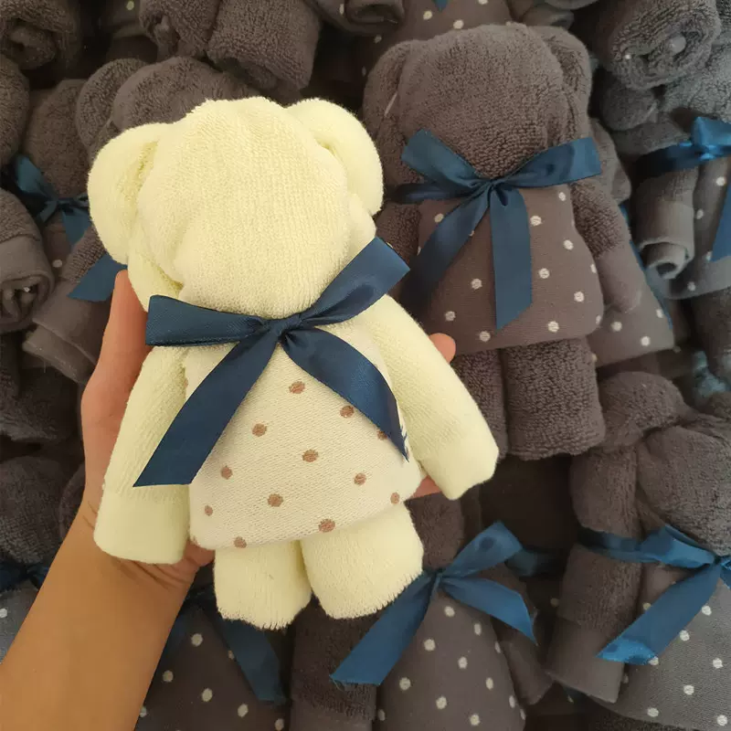 棉质小熊造型毛巾赠礼品喜铺婚庆生典礼物伴手礼盒装婚庆伴手礼