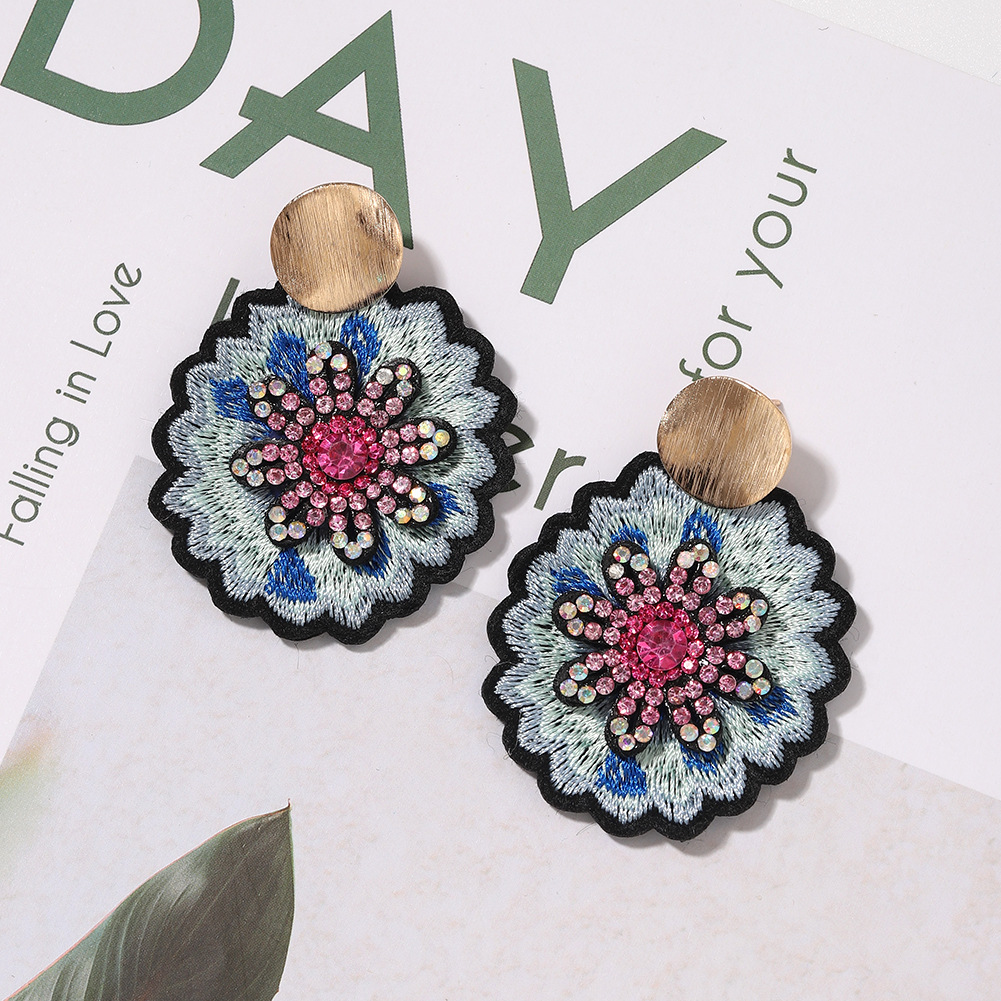 Fashion Personality Exaggerated  Daisy Flower Earrings display picture 5