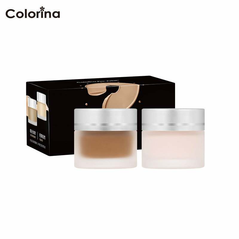 Colorina双色遮瑕膏 多重遮瑕轻薄水润提亮肤色网红空气感粉底液