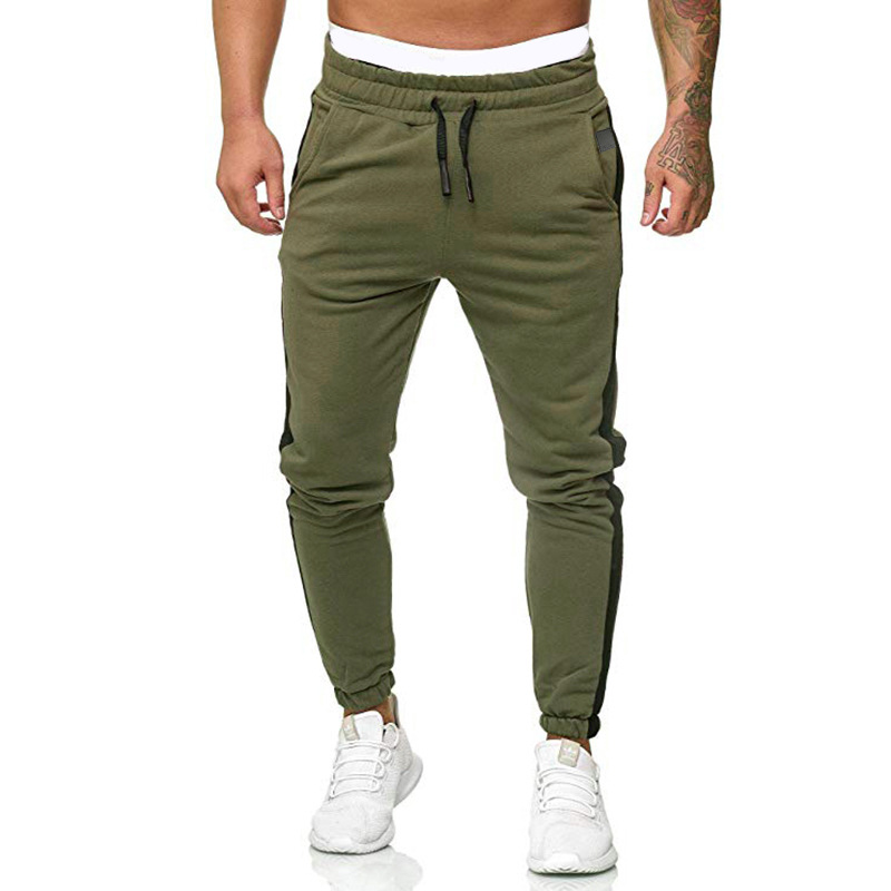 New Men's Sports Casual Trousers Fashion Solid Color Pants Sports Trousers Bottoms Drawstring_voghion.com