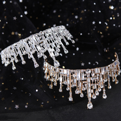 2020年新款复古皇冠新娘头饰奢华大气半圆王冠超仙气质婚纱配饰品|ms