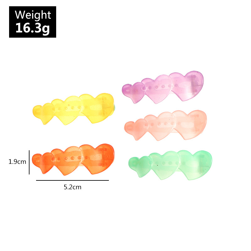 Summer New Jelly Color Butterfly Hairpin Acrylic Bangs Clip Side Clip Wholesale display picture 13