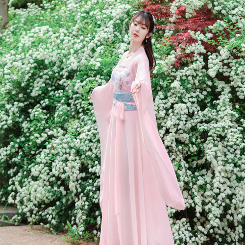 Chiffon Hanfu female adult students chinese Hanfu traditional retro Hanfu