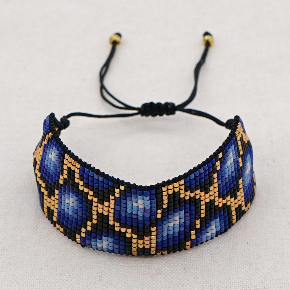 Nihaojewelry Wholesale Accessories Bohemian Ethnic Style Leopard Handmade Geometric Miyuki Beadeds Bracelet display picture 8