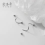 旋转简约s925g6289银耳环