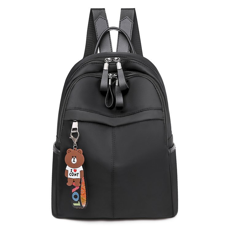 超火时尚潮流双肩背包女软皮质双肩包女韩版百搭简约2019新款