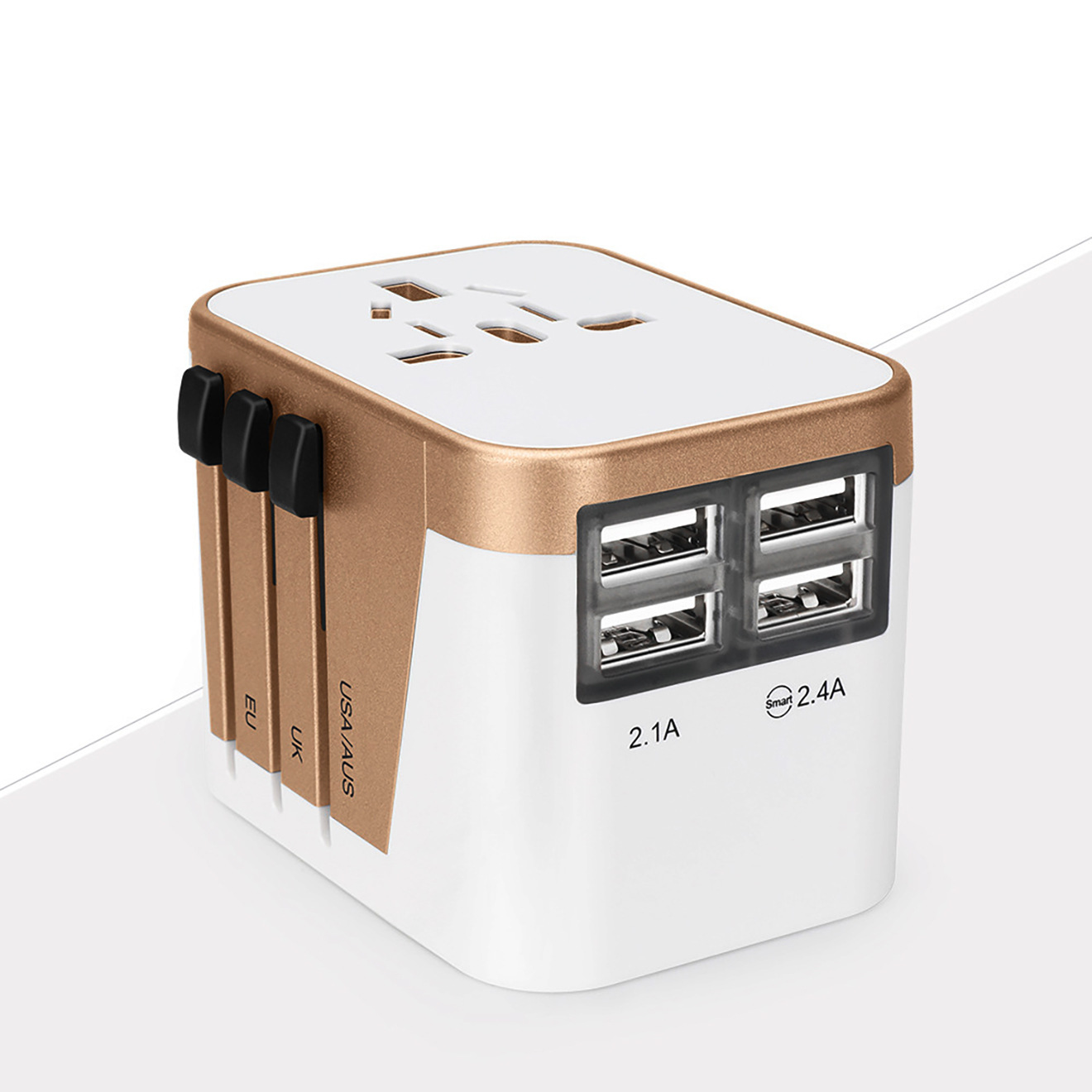 NT-304B出国通用型转换插头4USB多功能手机充多用途旅游充电器