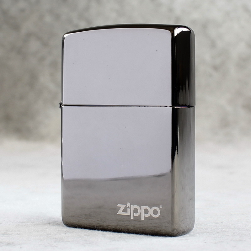 正品zippo防风打火机经典黑冰标志150zl 带防伪 阿里巴巴