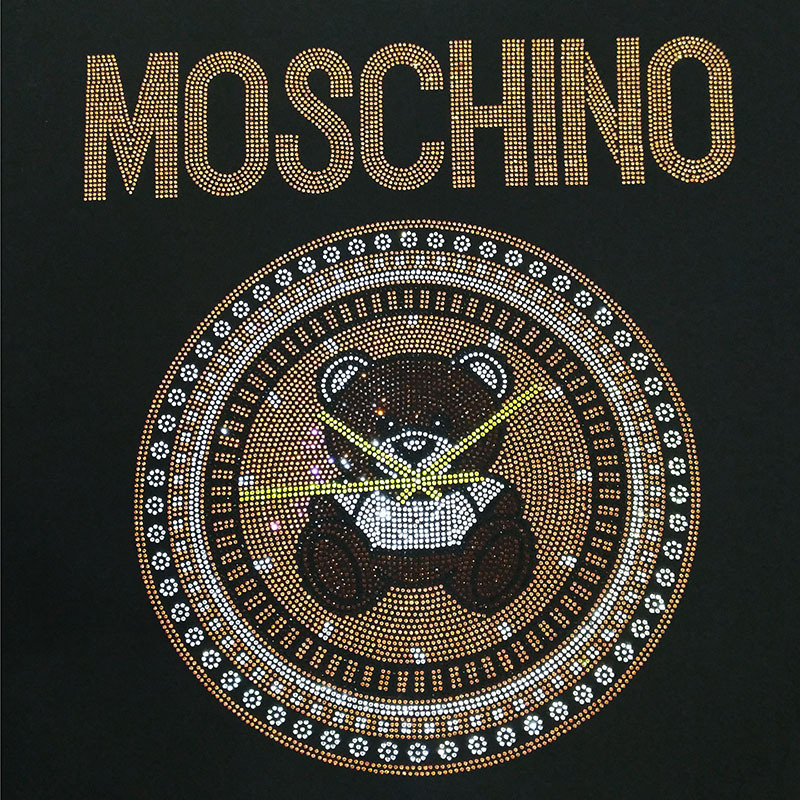 厂家直销小额批发烫画烫图 烫钻图案 T恤烫画图案 新款字母小熊图|ms