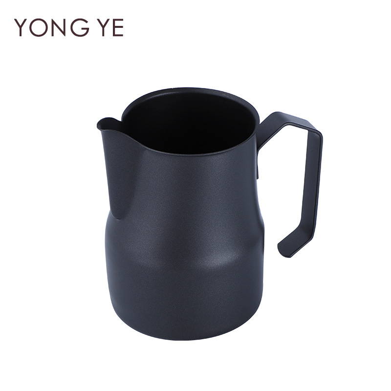 950ml鐵氟龍意式拉花杯304不鏽鋼尖嘴奶泡杯咖啡用具生産廠家批發