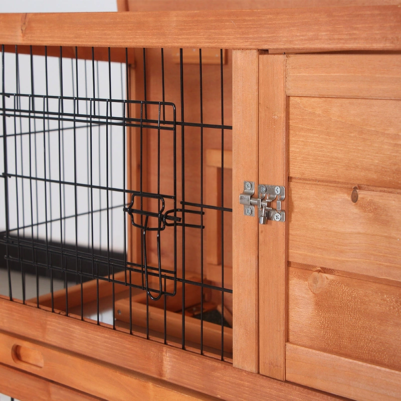 Wooden classic double-layer travel rabbit, storage system
