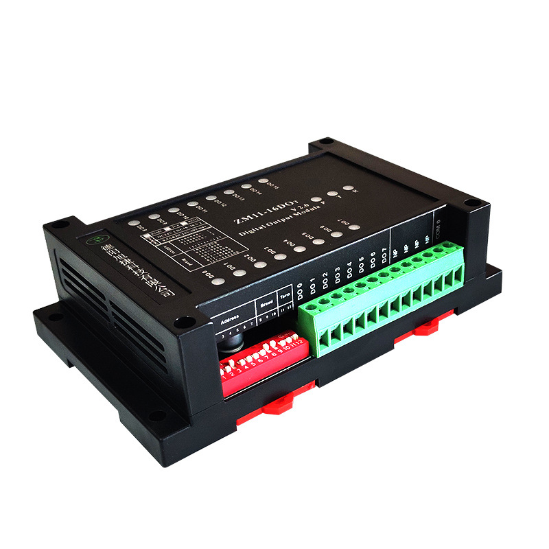 网口RJ45转16路开关量/数字量输出，开关量转网口MODBSU-TCP协议