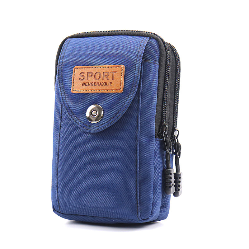 Teléfono móvil bolso de la cintura cinturón de los hombres caja del teléfono móvil impermeable al aire libre deportes cinturón multifuncional teléfono móvil bolsa vertical bolso colgante hombres