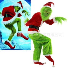 廠家現貨直銷 聖誕神偷綠毛怪服裝 聖誕怪傑格林奇聖誕服
