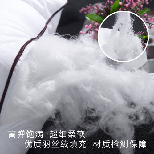 Long pillow double pillow manufacturer supplies cartoon animation life-size pillow core Feather velvet double pillow core