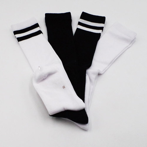 Shitian student socks spring and summer over-the-knee stockings combed cotton with school uniform white socks boneless thin children's mid-calf socks for women