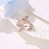 One size ring, jewelry, suitable for import, diamond encrusted, internet celebrity, light luxury style, on index finger