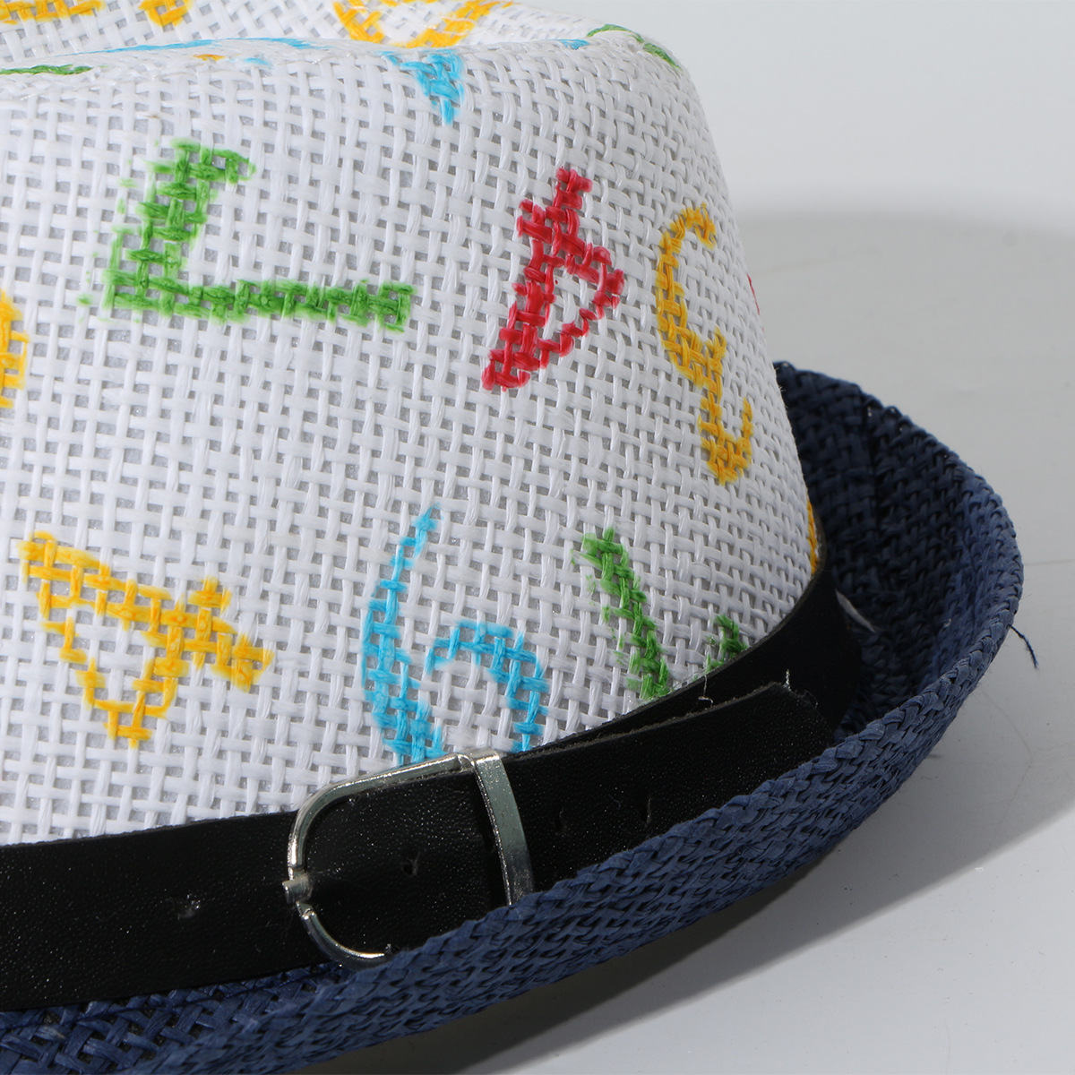 Children's Sun Hat Summer Straw Kid Hat Jazz Straw Hat Tide Wholesale Nihaojewelry display picture 11