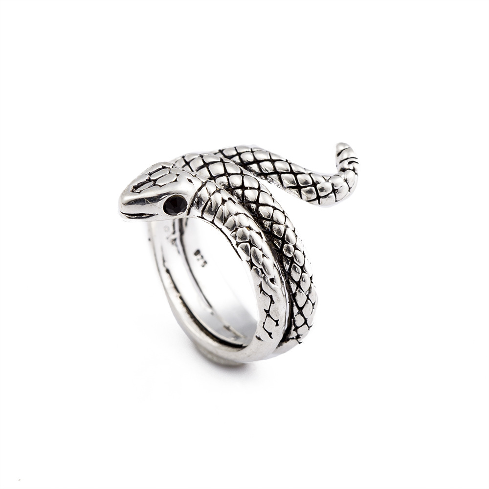 European And American Retro Punk Ring Cobra Shape display picture 5