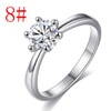 Zirconium for beloved, fashionable advanced ring, 2023, Korean style, simple and elegant design, high-quality style