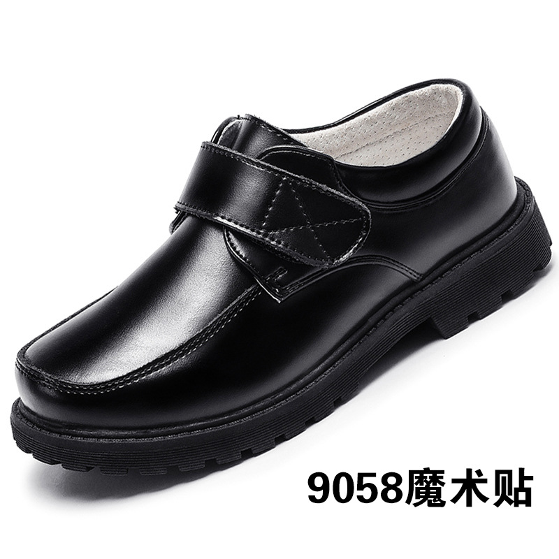 Boy's leather shoes, leather students, b...