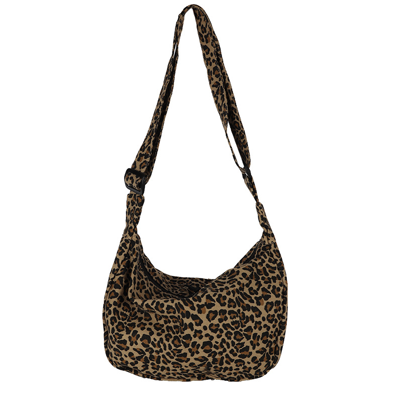 Medio Lienzo Leopardo Moda Cuadrado Cremallera Bolso Bandolera display picture 24