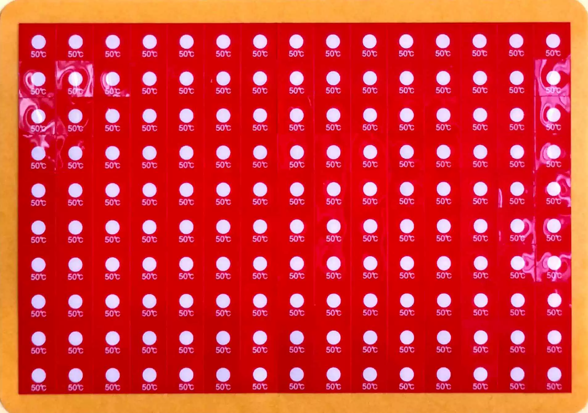 HQS1-50 изменение цвета патч для измерения температуры этикетка для измерения температуры бумага для измерения температуры необратимый патч для измерения температуры термотестовая бумага