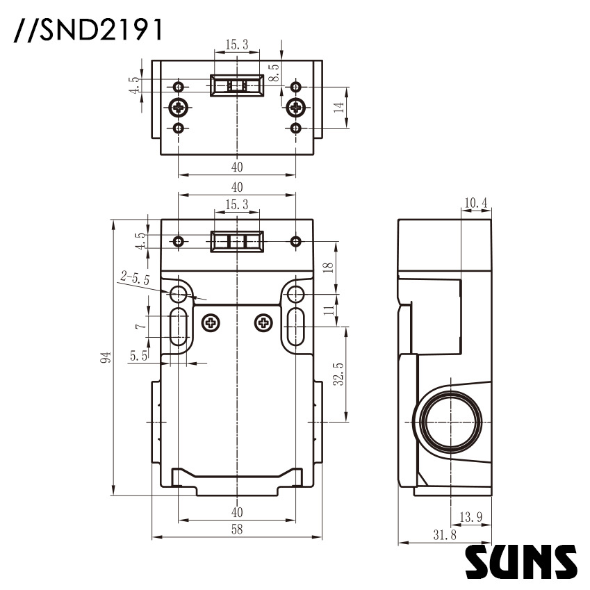 SUNSʵȫſSND2191-SL-Cߴͼ ȫԿ׿ Ͽ尲ȫſ