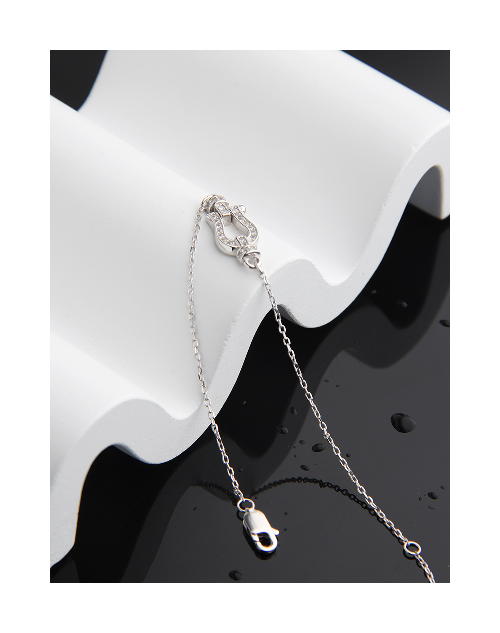 Daily Occasion 925 Sterling Silver Material 925 Sterling Silver Bracelets Simple Style Streetwear