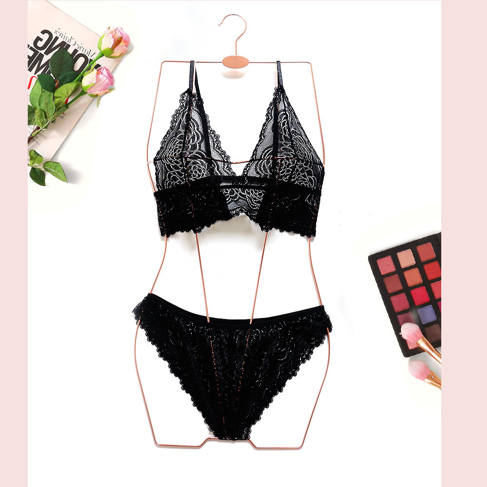 New Sexy Lace Bra Suit Hollow Deep V Sexy Underwear