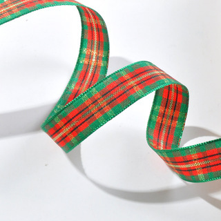 Yao Ming Plaid cinta hecha a mano DIY cinta regalo material de embalaje 2,5 cm Plaid banda accesorios para el cabello material decorativo