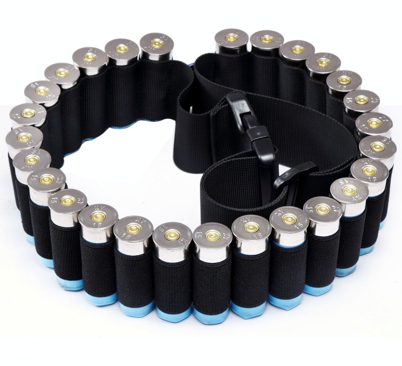 Deportes al aire libre 27-agujero cinturón de almacenamiento de herramientas de caza cinturón de almacenamiento