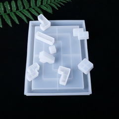 Delightful DIY crystal resin molds, Tetris molds, mirror surface creation creative accessories