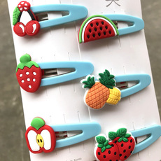 Ensemble D'épingles À Cheveux Pour Enfants À La Crème Glacée Aux Fruits De Dessin Animé En Gros Nihaojewelry display picture 1