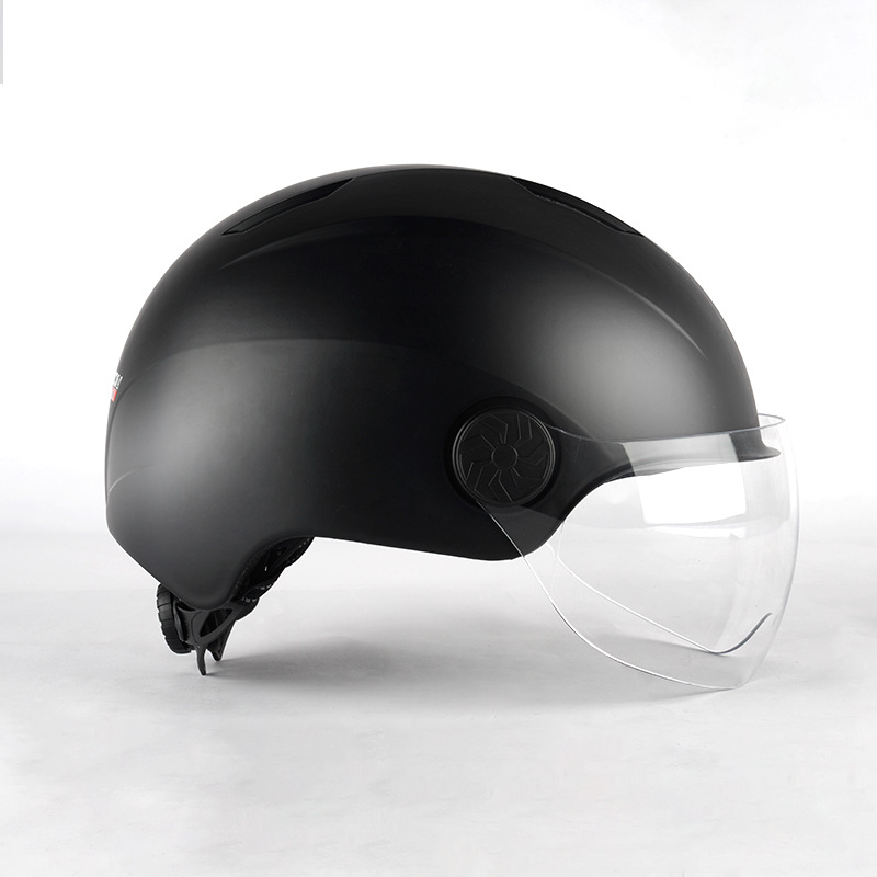 factory goods in stock Straight hair Matte black Accord GB24429 Bicycle Electric vehicle Helmet Adult section Goggles