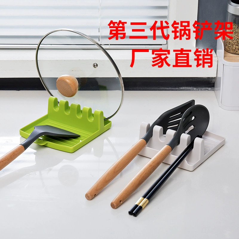 Кухонный держатель для лопатки, ложки, палочек, поднос для spatula, стойка для кухонного хранения, многофункциональный пластиковый держатель крышки кастрюли