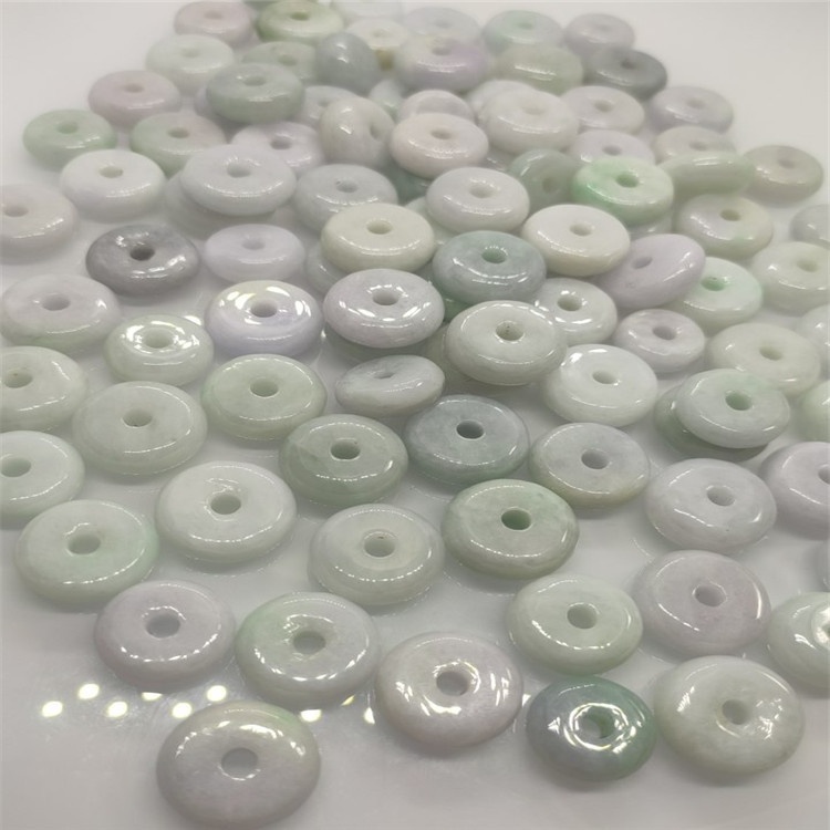 悅緬緣四會天光墟天然緬甸A貨地攤精選翡翠精工算盤珠