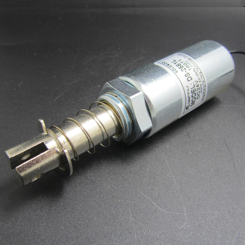 DS-2551L圆管型吸入式电磁铁电磁阀微型行程15mm牵引DC24V闸机