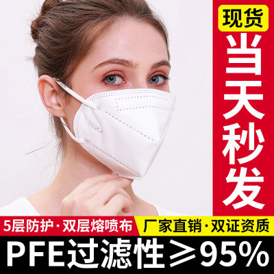 KN95 Mask goods in stock Civil disposable Mask dustproof ventilation n95 Droplet Smoke and dust Flu Mask