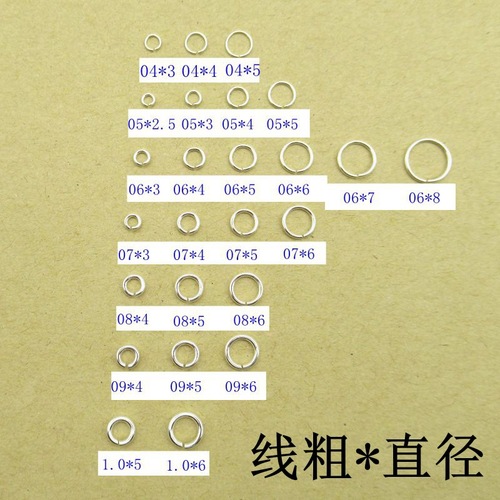 925 silver open ring necklace connecting ring interface ring sterling silver small ring ring diy silver ring closed ring jewelry accessories